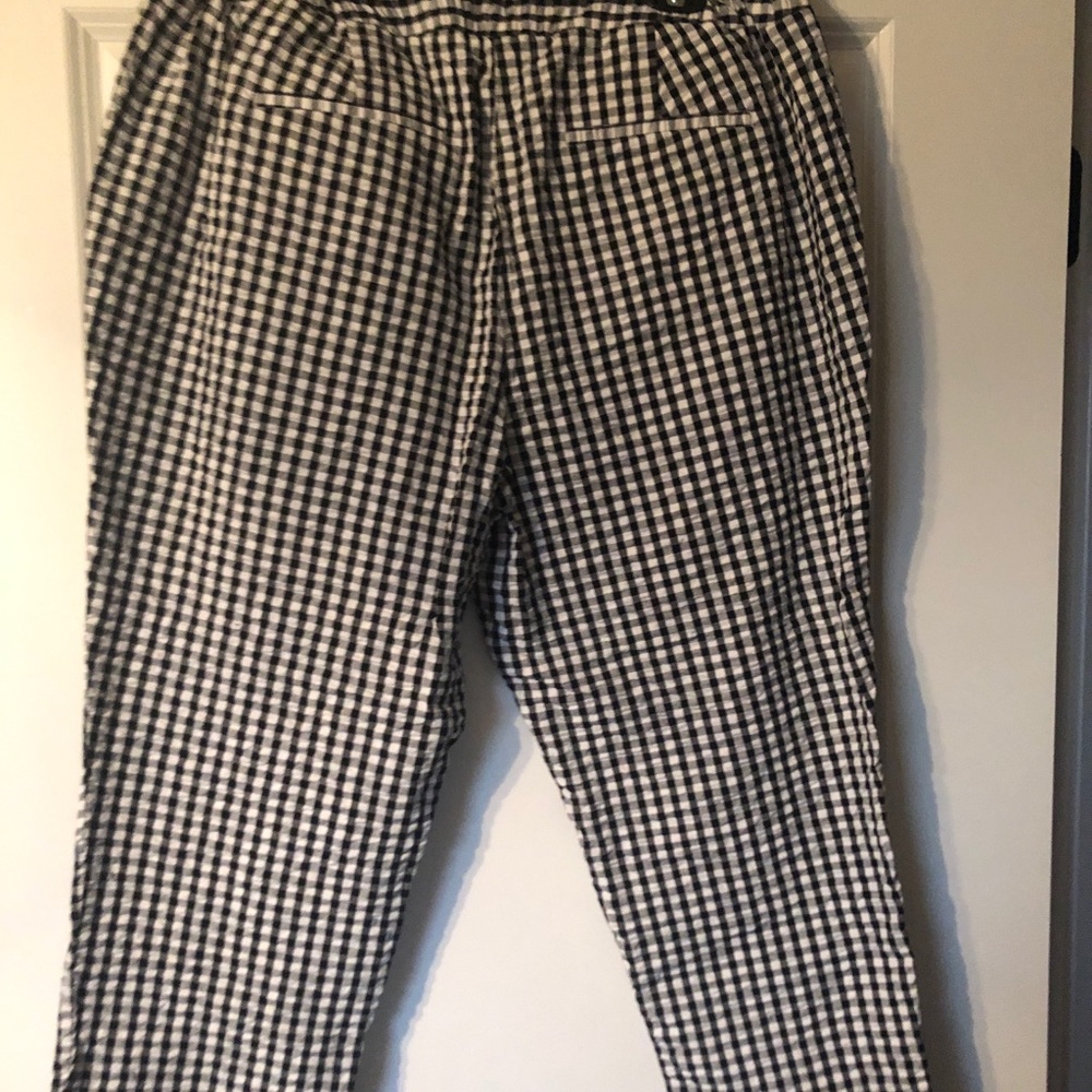 Black and White checked Capris